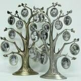  фоторамка дерево на 11 медальонов, цвета: бронза,серебро,медь